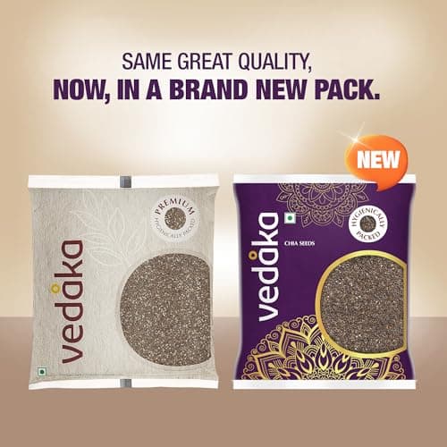 Amazon Brand - Vedaka Chia Seeds | 500 Gram | Rich In Protein, Calcium & Omega Fats | Healthy Snack On-The-Go 2