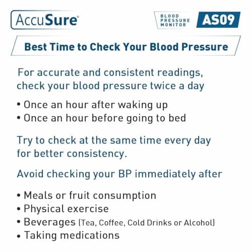 AccuSure AS9 Fully Automatic Digital Blood Pressure Monitor With Large Display, Most Advance Technology & Accurate Measurement - Arm Circumference (22-36Cm) includes Type-C USB power port, 4-Year Warr 3