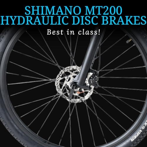 FitTrip Snyper GT 29T | Shimano MT200 Hydraulic Disk Brakes Cycle | Zoom Alloy Lockout Suspension | Shimano 21spd Altus Gearset | Superior 6061 Al Alloy Frame | Unisex (Oceanic Green) 3
