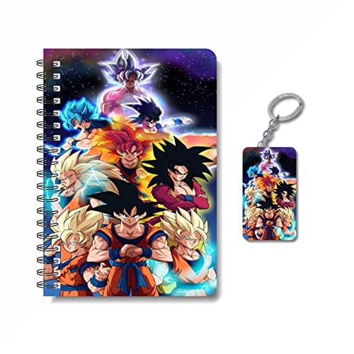 CRAFT MANIACS GOKU ANIME 2023 EDITION ROUND CORNER PRINTED A5 160 RULED PAGES NOTEBOOK & FREE KEYCHAIN BEST GIFT FOR GOKU LOVERS (GOKU ULTIMATE POSTER) 3