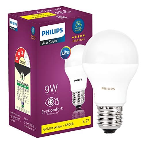 Philips 9-Watts E27 LED Warm White LED Bulb, Pack of 3, (Ace Saver) 2