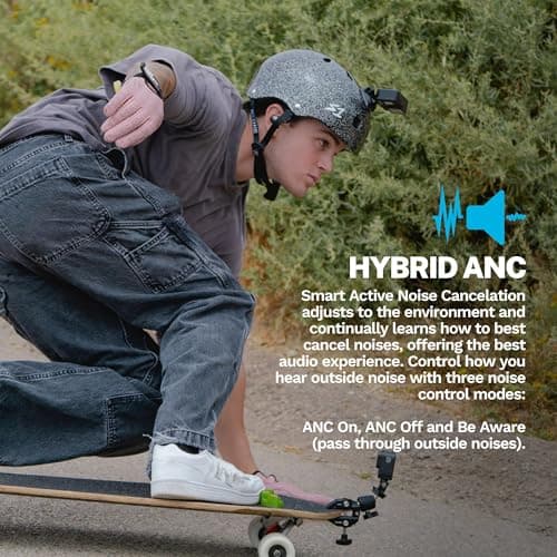 JLab Epic Air Sport ANC Gen 3 Active Noise Cancelling Earbuds - True Wireless Running Earphones, Bluetooth Sports Headphones, 68 H in Ear Buds for Gym, IP66 Sweatproof, USB-C Charging Case 4