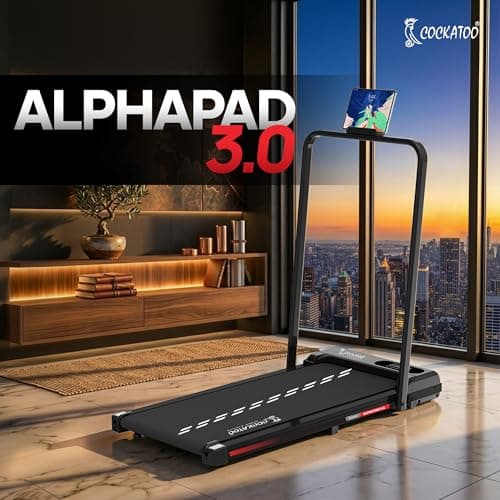 Cockatoo Alphapad 3.0 3HP Peak Walking Pad for Home, Treadmill for Home Foldable with Max User Weight 110 KG, Speed 6 Km/Hr, Grey 2