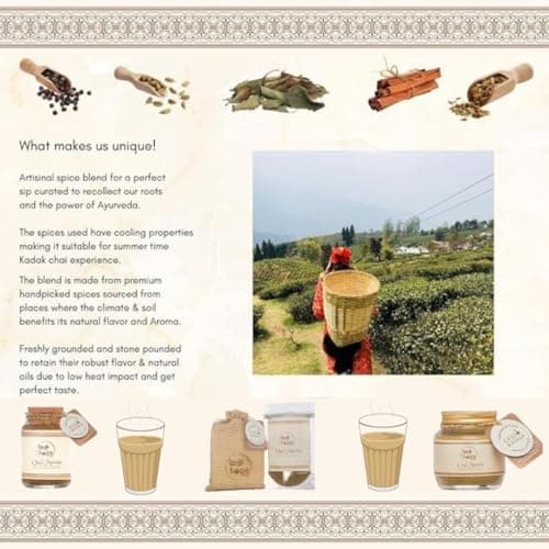 Tea Tops India Summer Chai Masala | Premium Blend curated for Summers using hand-picked mild spices used in Thandai for a chilled out summer Kadak Masala Chai experience | 75 grams 5