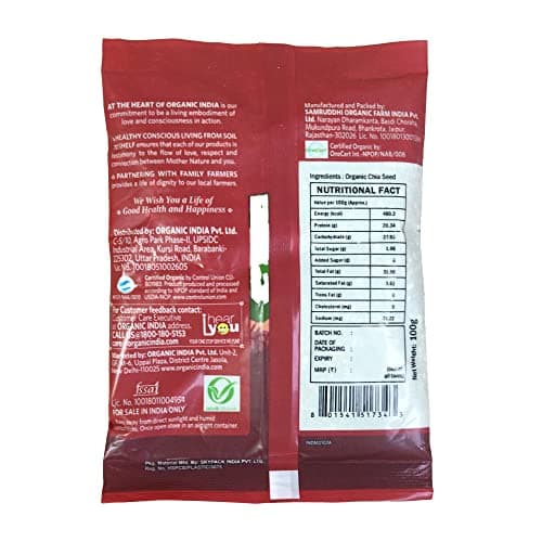 ORGANIC INDIA Chia Seed 100 gm 2