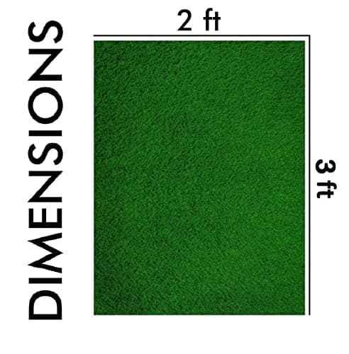 Yellow Weaves 35 Mm High Density Artificial Grass Carpet Mat For Balcony, Lawn, Door (2 X 3 Feet), Green 2