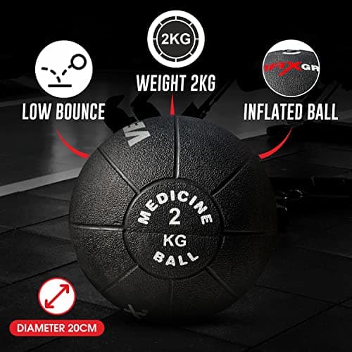 Vector X 1-10 KG Size Medicine Ball for Exercise Ball Workout Fitness Practice Gym Training Heavy Weight Gym Ball 3