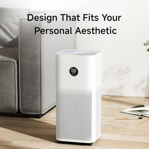 Xiaomi Smart Air Purifier 4, Best Purified Air Delivery Rate 387 m3/hr, True HEPA, traps 99.99% Virus, High coverage: 516 Sq Ft, Fast Purification in 7 Mins, RoHS & Allergy Care Certified, Alexa&GA 6