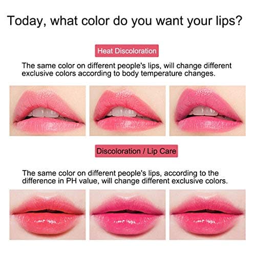 VBA Long Lasting Nutritious Lip Balm Lips Moisturizer Magic Temperature Color Changing Aloe Vera Lipstick Pack of 3 4