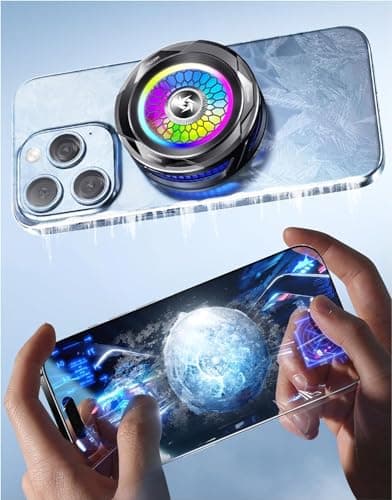 Styleoxx SL-25 Magnetic Mobile Cooler, Semiconductor Technology Phone Cooler RGB Lights, Instant Gaming Semiconductor Cooling for Android/Tablet/Pad 5