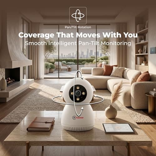 Trueview 3MP WiFi Robot Security Camera | 360° Pan & Tilt | Color Night Vision | AI Auto Tracking, 2-Way Audio & Alexa | Supports 256GB Memory Card | STQC Certified for Data Privacy & Home Security 5