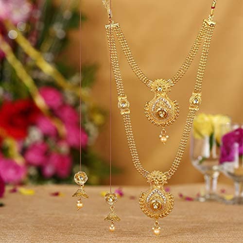 Sukkhi Traditional Gold Plated Peacock Design Necklace Set For Women 4