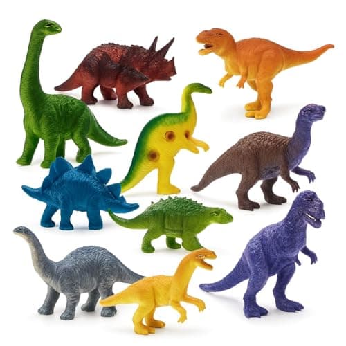 12-Pcs Realistic Dinosaur & Dragon Toy Set for Kids 2+ Years | Small-Size Roaring Dino Figures | Safari Action Animal Figurines | Educational Pretend Play | Birthday & Return Gifts for Boys & Girls