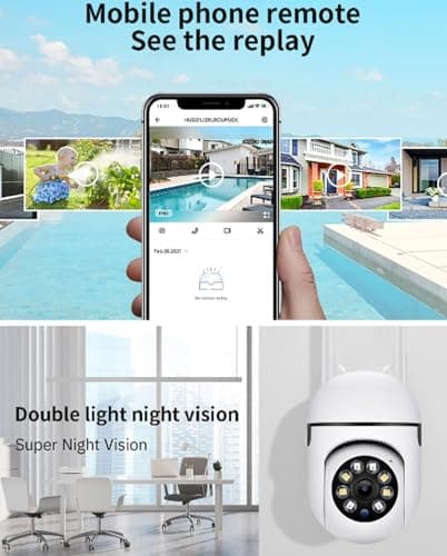 Guard Well 4MP WiFi PTZ Security Camera for Home Outdoor | Dual Antenna | 360° Pan Tilt | Night Vision | Two-Way Audio | Motion Detection | Wireless CCTV Camera with Mobile App V380 Pro (Mini Dome) 4