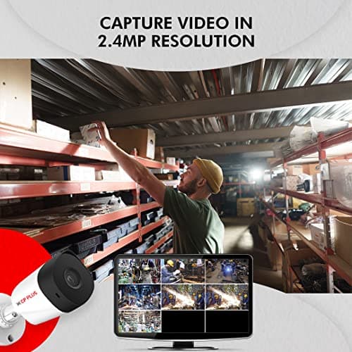 CP PLUS 2.4MP IR Bullet Outdoor Security Camera | 3.6mm Fixed Lens | Max 25/30fps at 2.4MP | DWDR, Day/Night (ICR) | Night Range of 20 Mtrs., Smart IR | Support Built-in Mic | CP-URC-TC24PL3C-V3 3