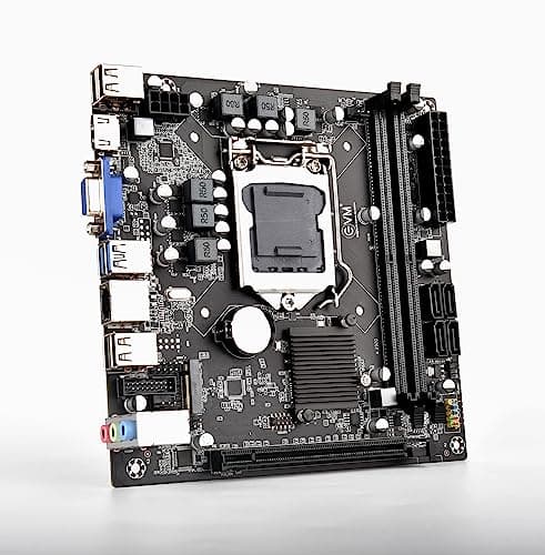 EVM H110 DDR4 Motherboard | LGA1151 Socket | Intel 6th/7th Gen Support | Dual DDR4 Slots | M.2 NVMe | 4 SATA | PCIe x16 | USB 3.0 | LAN & Audio | Micro ATX | 3 Year Warranty (EVMH110NEL) 3