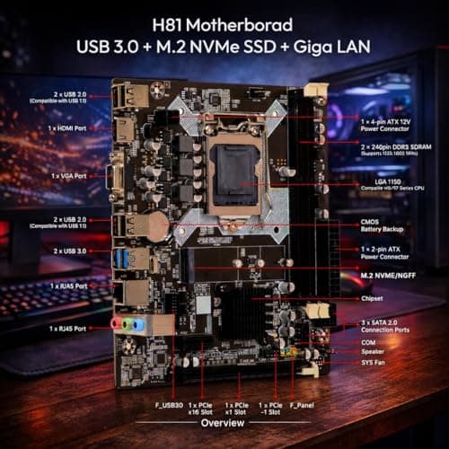 Go-Hub Computer Desktop PC (Core i5-4570 || 16GB RAM || 512GB SSD || HDMI || VGA || Ethernet || HD Graphics || USB 3.0 || Win 11) Basic Software Installed 5