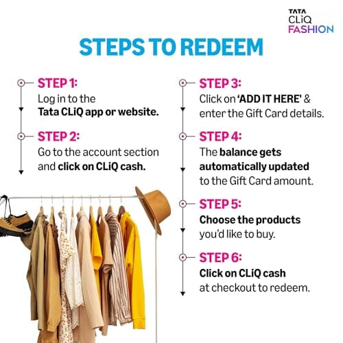 Tata Cliq Fashion |E-Gift Card | Instant Delivery | Valid for online purchase | 1 year validity 4