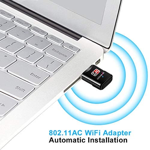 USB WiFi Adapter AC600Mbps USBNOVEL Dual Band 2.4G / 5G Wireless WiFi Dongle Network Card for for Laptop Desktop Win10/8/8.1/7/Vista/XP/2000, Mac OS X 10.6-10.13 4