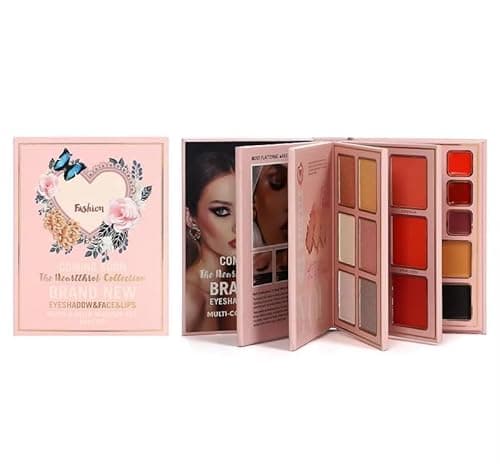 Beauzy 5 In 1 Makeup Book Palette Foldable, Portable, Long-Lasting | All-In-One Set With Contour, Blush, Highlighter & Eyeshadow | Universal Shades For All Skin Tones & Looks (Fashion Edition)