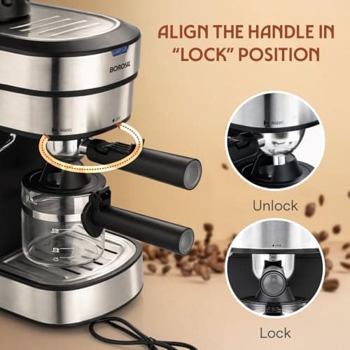 Borosil Brew Mate Drip Coffee Machine with Borosilicate Glass Carafe | Coffeemaker | 6 Cups Capacity | Anti-Drip Function, Auto Shutoff, Keep Warm Plate | 2 Years Warranty | Black 5