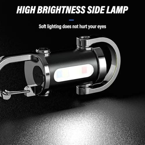 Right Gear Portable Rechargeable Bright Keychain Flashlight, 6 Light Modes Waterproof, Compact Pocket Light for Night Working, Running, Walking, Camping, Fishing, Hiking 5