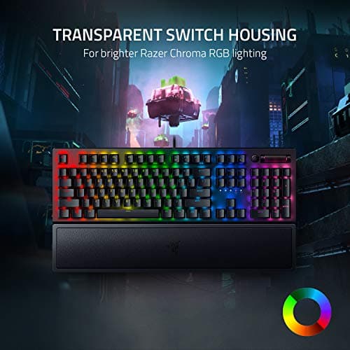 Razer BlackWidow V3 - Black - Mechanical Gaming Keyboard with Razer Chroma RGB - Green Switch - RZ03-03540100-R3M1 3