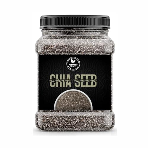 Farmer's Feast Chia Seeds 250g for Weight Management | Rich in Fiber, Protein & Calcium | Omega 3 Superfood Seeds for Weight Loss, Digestion & Healthy Diet (Pack of 1)