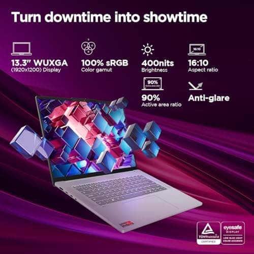 Lenovo IdeaPad Slim 5, AMD Ryzen 5 7535HS, 16GB RAM, 512GB SSD, WUXGA IPS, 13.3"/33.7cm, Windows 11, Microsoft 365 Basic + Office 2024, Grey, 1.6Kg, Backlit KB, 1Yr ADP Free, 83J2004HIN, Laptop 3