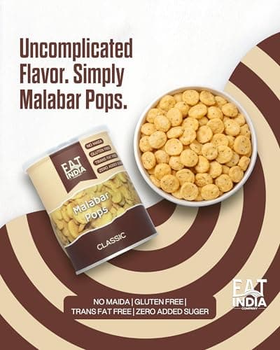 Eat India Company Malabar Pops Classic 320g(Pack of 2 x 160g) | Chukkappam | Malabari Rice Fritters | Black Cumin |Authentic |Premium | No Maida | Snack | Contains Egg | Traditional 3