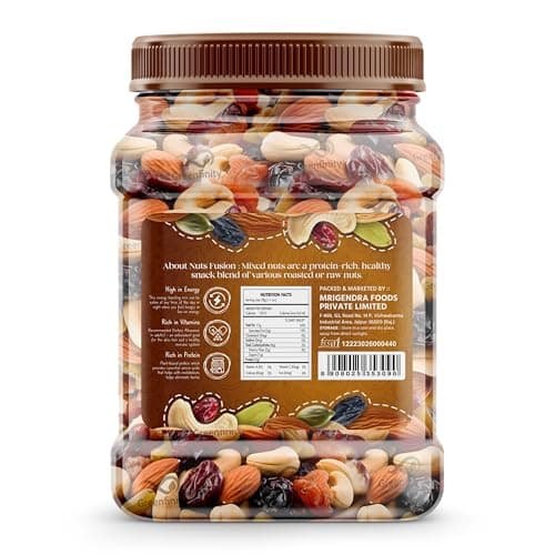 GreenFinity Mixed Dry Fruits Pack – 500g | Nutritious Snack with Almonds, Cashews, Raisins & Cranberries | Resealable Pack for Freshness 2