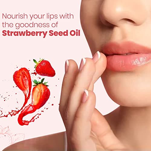 Himalaya Strawberry Shine Lip Balm | 4.5gm| 100% Natural Colour | Naturally Glossy | Soft & Nourished Lips | Natural Vitamin E 3