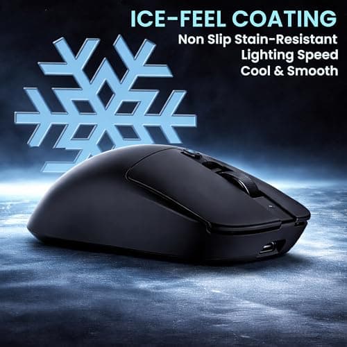 Ant Esports Diamondback 55 Smartchoice Wireless Gaming Mouse, Tri-Mode 2.4GHz Bluetooth Wired, PixArt PAW3311 Sensor, 24000 DPI, 1000Hz Polling Rate, 54g Superlight, 300mAh Battery, PC Xbox Mac PS 4