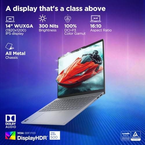 Lenovo IdeaPad Slim 5 AMD Ryzen AI 5 330 (16GB RAM/512GB SSD/14 (35.5cm)/WUXGA IPS/Copilot+ PC/Windows 11/Office Home 2024/Backlit Keyboard/1Yr ADP Free/Grey/1.4Kg), 83HX008XIN AI Laptop 3