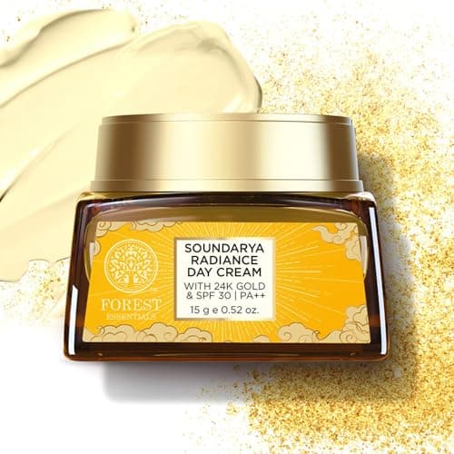 Forest Essentials Day Cream 24K Gold SPF30, Hydrating Moisturiser & Mashobra Honey Face Wash – Anti-Ageing, Brightening, All Skin Types, Natural & Ayurvedic 3