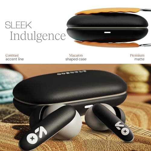 GOBOULT Y1 v2.0 Ear Buds Wireless with 60H Playtime, Zen Quad Mic ENC, 45ms Low Latency, Touch Control, Dual Device Pairing, Bluetooth 6.0, 13mm Bass Driver Earbud TWS Wireless Earphone (Black Onyx) 5