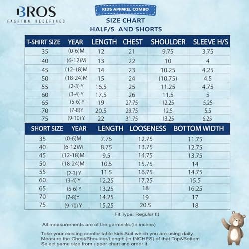 3BROS Baby Boys & Baby Girls Pure Cotton Clothing Set Casual Half Sleeves Shirt with Shorts Set For Boys & Girls | Dark Blue | 2-3 Years 5