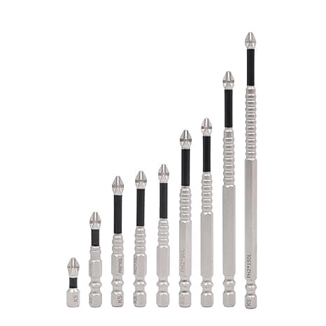 High Magnetic Screwdriver Bit Set Professional Sturdy Impact Resistant 9pcs|Home & Garden|Tools|Power Tools|Drill Bits