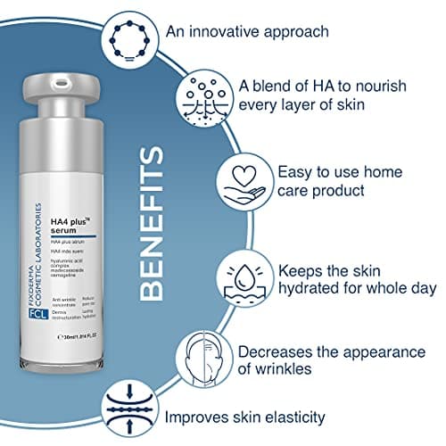 FIXDERMA COSMETIC LABORATORIES 5% Hyaluronic Acid Ha4 Plus Serum For Dry Skin, Serum For Open Pores Reduces Fine Lines And Wrinkles, Improves The Elasticity Of The Skin - 30ml (Pack Of 1) 4