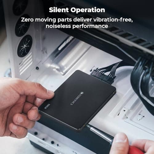 Zebronics 128GB SSD, 2.5 Inch Internal Drive, 550MB/s Read & 500MB/s Write, Faster Than HDD, Low Power Consumption, Silent Operation, S.M.A.R.T Support, High Performance Storage (SD13A) 6