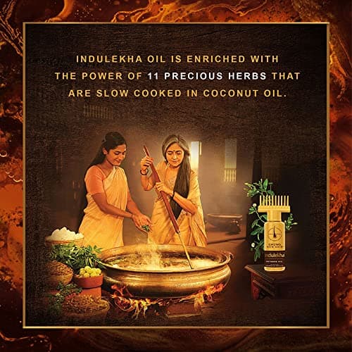 INDULEKHA Bringha,100% Ayurvedic Hair Oil for New Hair Growth with Bringha, Amla and Brahmi, Recommended by Ayurvedic Experts, for Men and Women, 50 ml 5