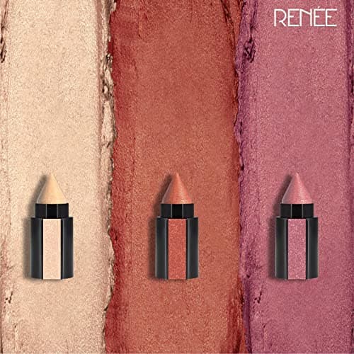 RENEE Fab 3 In 1 Eyeshadow 4.5gm| Highly Pigmented 3 Shades in 1 Stick| Multicolor | Adds Dimension & Intensity with Shimmery Finish| Enriched with Vitamin E 4