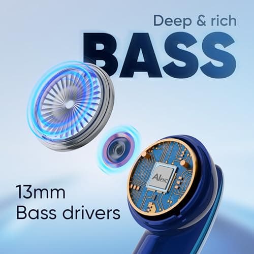 Mivi DuoPods Vibe | Dual Connectivity Ear Buds Wireless | Clear HD Calls | 5.3 Bluetooth Earphone Wireless | 13mm Drivers | 60 Hours Playtime | Made in India TWS Earbuds 3