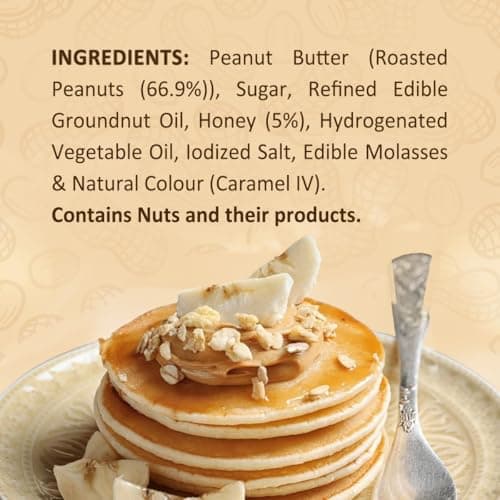 Sundrop Peanut Butter with Honey | Creamy | 462 grams | With 23% Protein | 7% Dietary Fibre | Premium Roasted Peanuts | No Preservatives | Great Value Per Gram of Protein 4