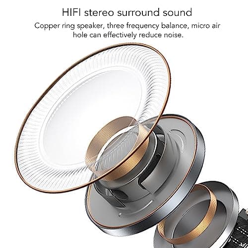 Denash Open Ear Bluetooth Earbuds,Bluetooth 5.3 Wireless Single Earpiece Ear Clip,IPX4 Water Proof Air Conduction Headphones for Running Cycling (Black) 5