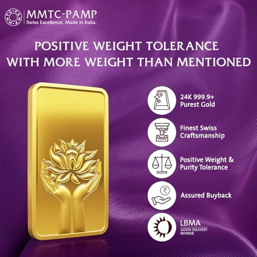 24K 999.9+ Purest Lotus Gold Bar, 10 Gram Gold Bar 3