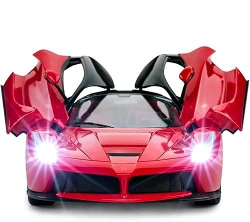 Royal Hub Sensor Remote Control Sports Car with Openable Doors High Performance RC Car with Led Lights for Kids Super Sports CAR for Kids High Speed RC Car Toy Big Size 3-10 Years Old boy and Girls 5