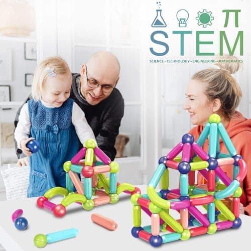 GAANU Magnetic Building Blocks for Kids | Construction STEM Building Toys for Kids 2–5 Years | Safe Magnetic Blocks for Toddlers, Boys & Girls | Educational Blocks & Magnet Toys (36pcs) 3