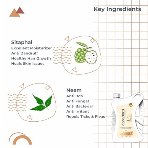 Caredom Herbal Pet Horse Shampoo 5 Litre | Sitaphal & Neem Extracts | Herbal Tick & Flea Shield | Professional Grooming Pack | Outdoor Stable Wash | Undercoat & Coat Strengthening | Deep Cleansing 3