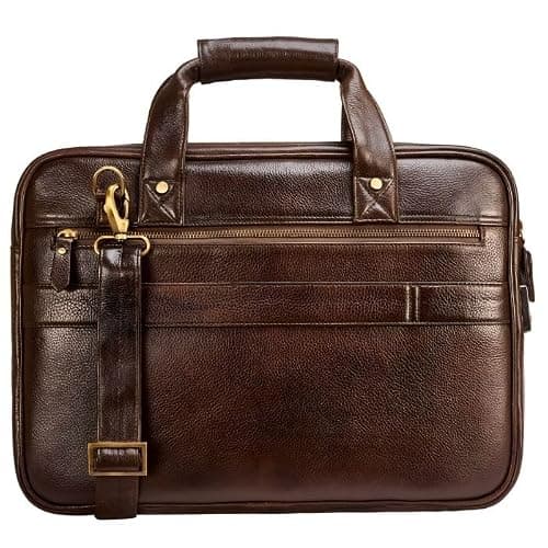 H HAANS - The Leather Store The Nomad Messenger Work Bag | Genuine Leather | Stylish & Durable | Everyday Use